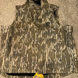 New Carhartt Rugged Bottomland Camouflage Flex Duck Loose Sherpa Lined Vest XL